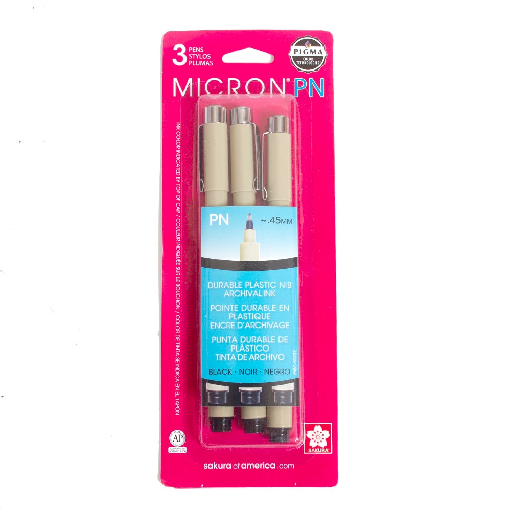 Sakura, Black, Pens, Art & School, Pigma, Micron, 3 Pack, 316778